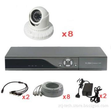 Security System with 8PCS IR Cameras and 8CH Standalone DVR (ZCJ-D08-111HB-A2436-7)